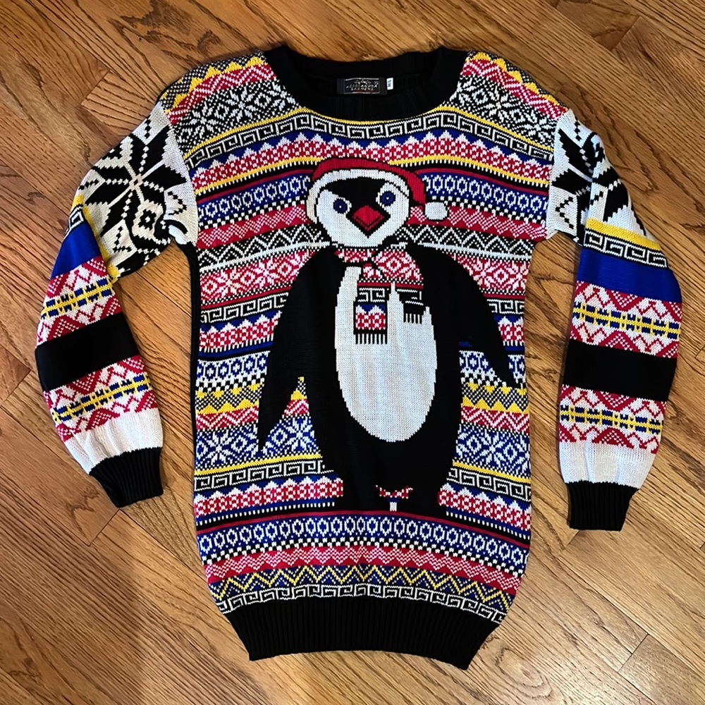 🐧Christmas Sweater Penguin, cute, comfy size M/L